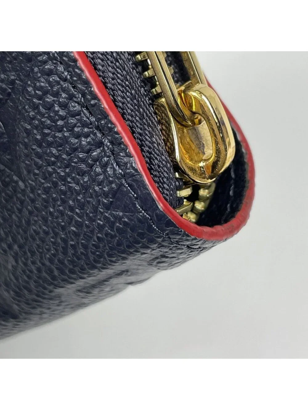 Louis Vuitton Zippy Wallet Round Zip Monogram Empreinte Marine